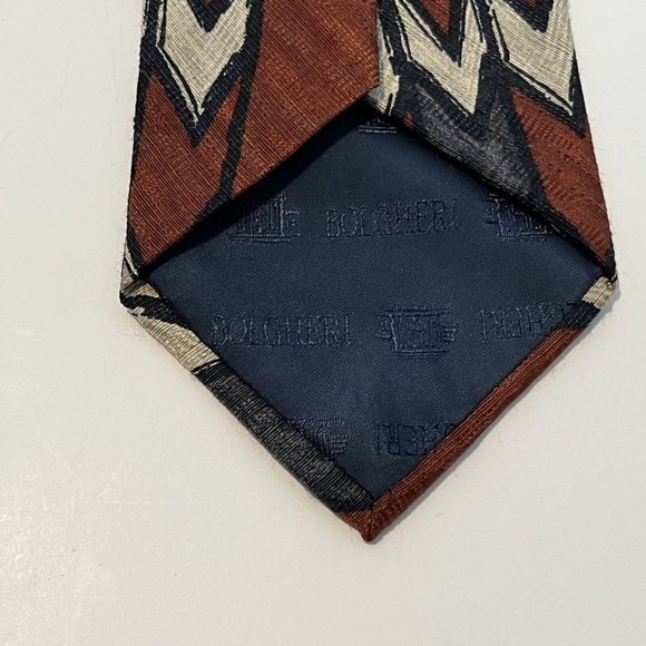 Mel Fox Clothiers Retro Abstract Art Designer Tie Made In Italy - Picture 8 of 12